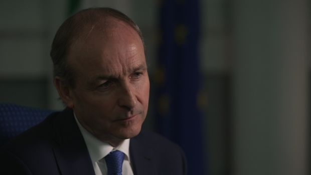 Micheál Martin dans une image du programme