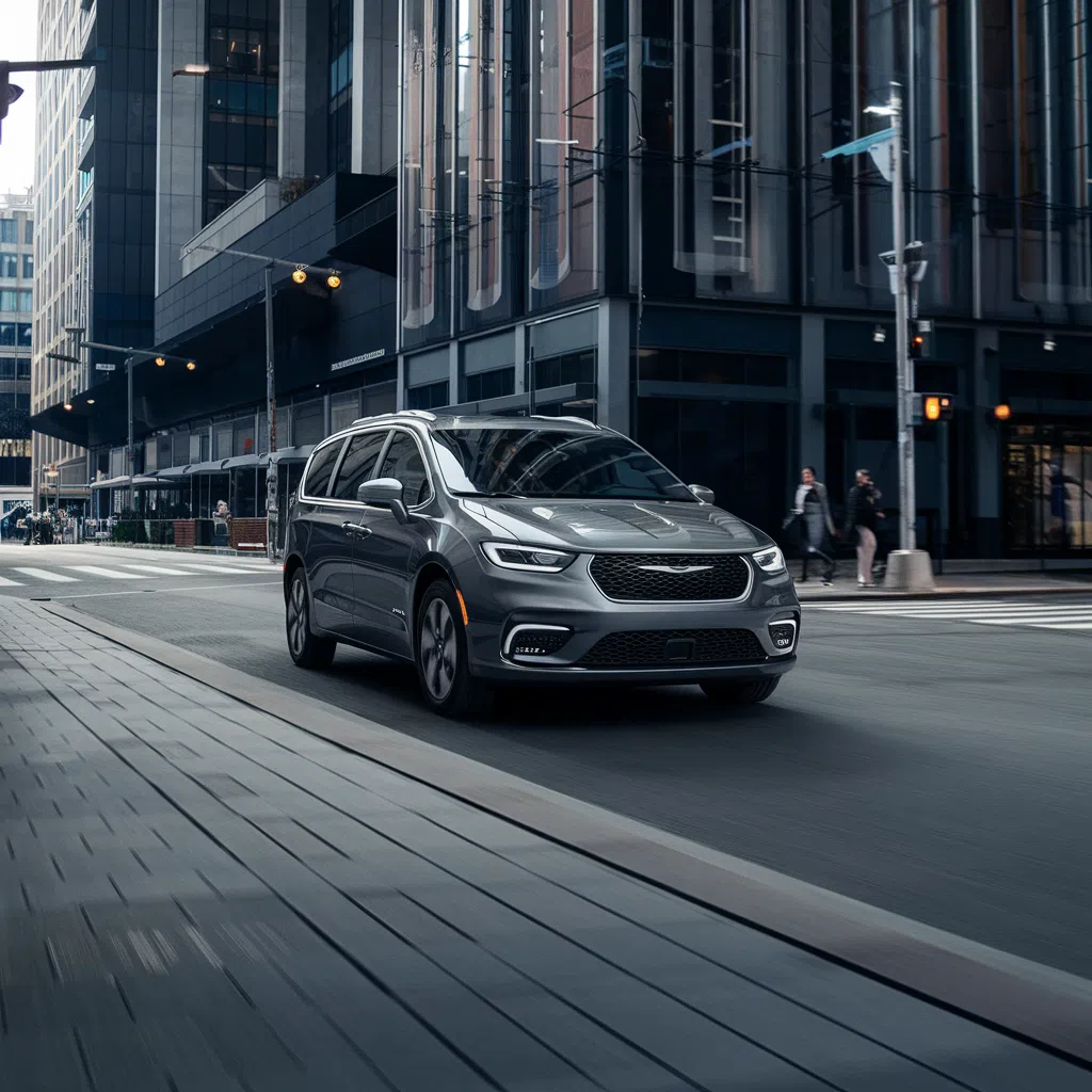 Chrysler Pacifica PHEV en ville