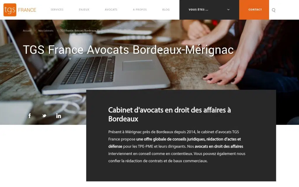 TGS France Avocats Bordeaux-Mérignac