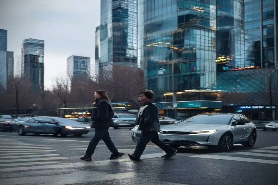 Quartier financier de Toronto, circulation moderne et ambiance de marché