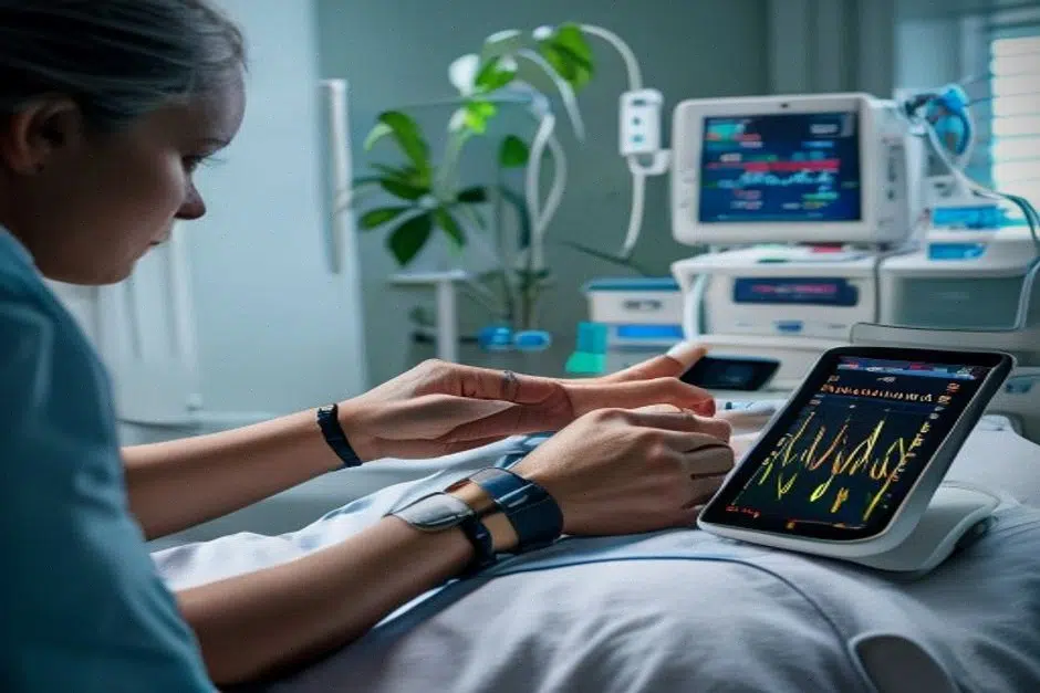 Pose d’électrodes ECG avec analyse assistée par intelligence artificielle à l’hôpital