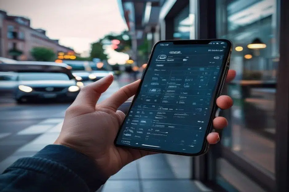 Vérification d’adresse de token sur smartphone près d’une fenêtre