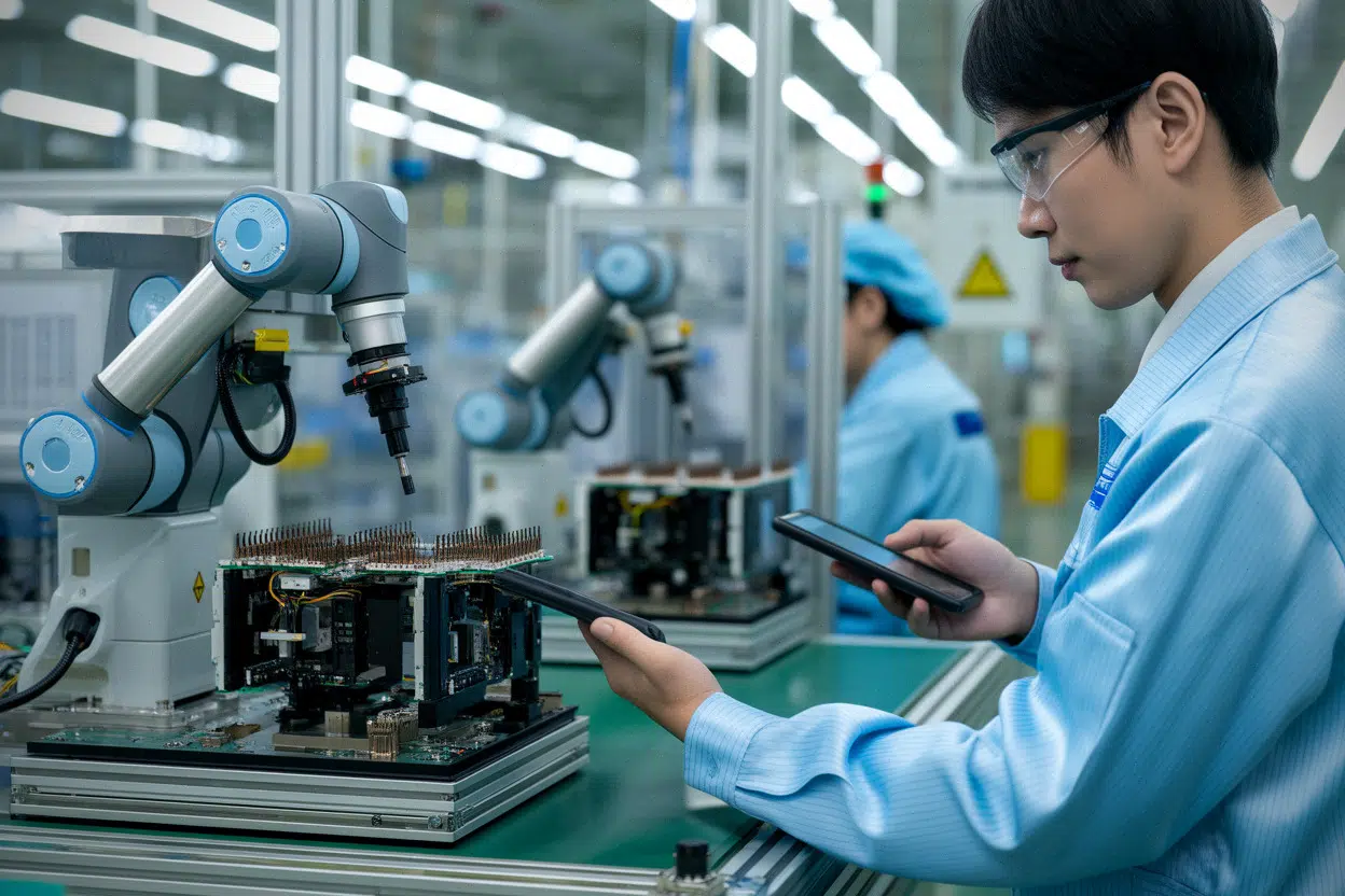 Usine d’assemblage de composants électroniques liée à la chaîne d’approvisionnement d’Apple