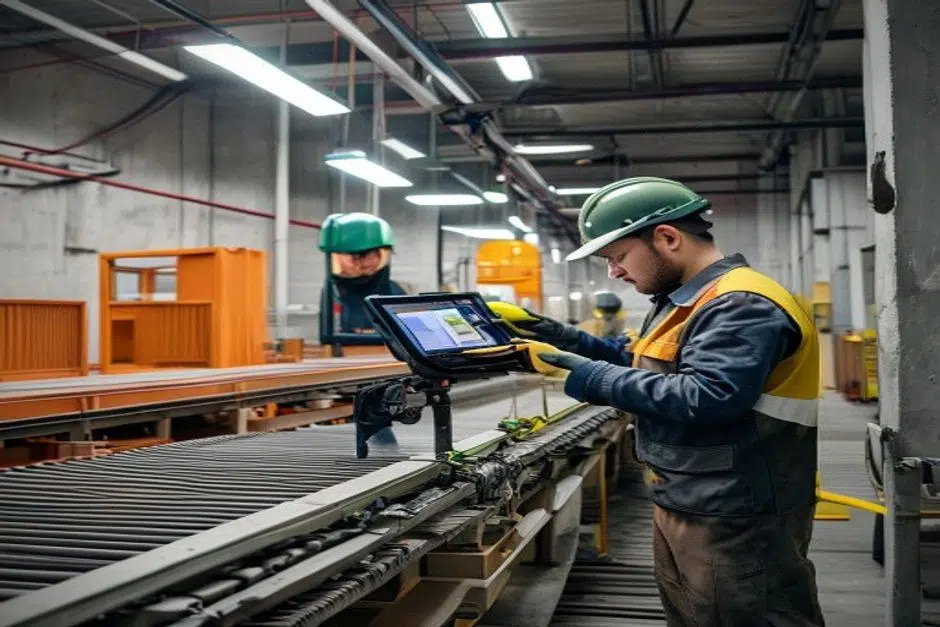 Contrôle qualité de modules en usine avant livraison à Bordeaux