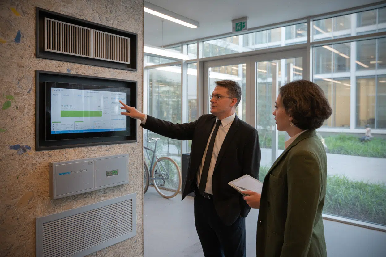 Réhabilitation d’un immeuble tertiaire avec suivi énergétique et matériaux bas carbone