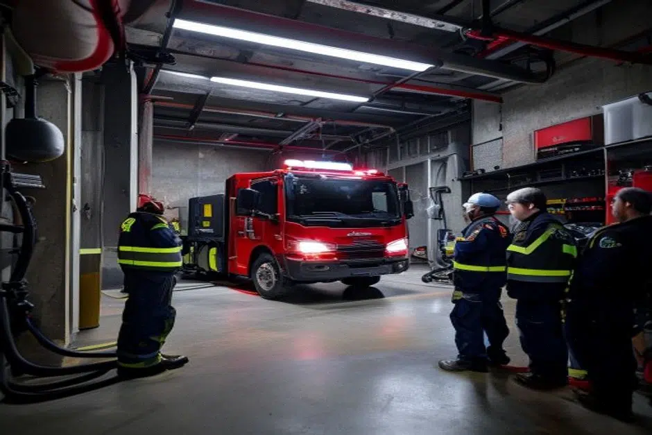 Visite de la caserne Port-Royal et présentation du matériel de secours