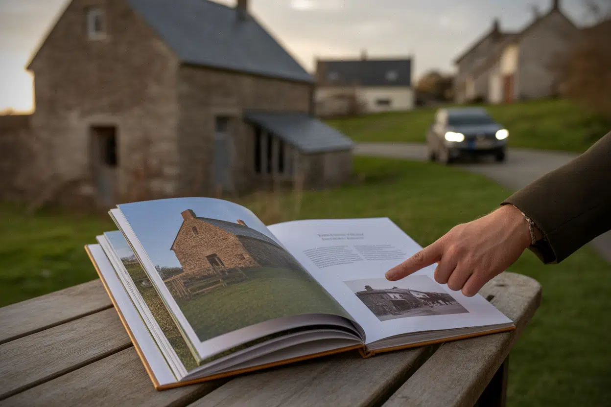 Livre sur la renaissance du moulin de Piis présenté sur place
