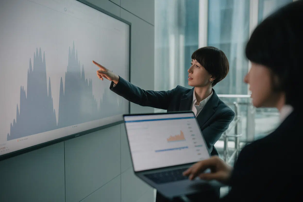 Analystes à Séoul suivant la hausse du KOSPI en temps réel