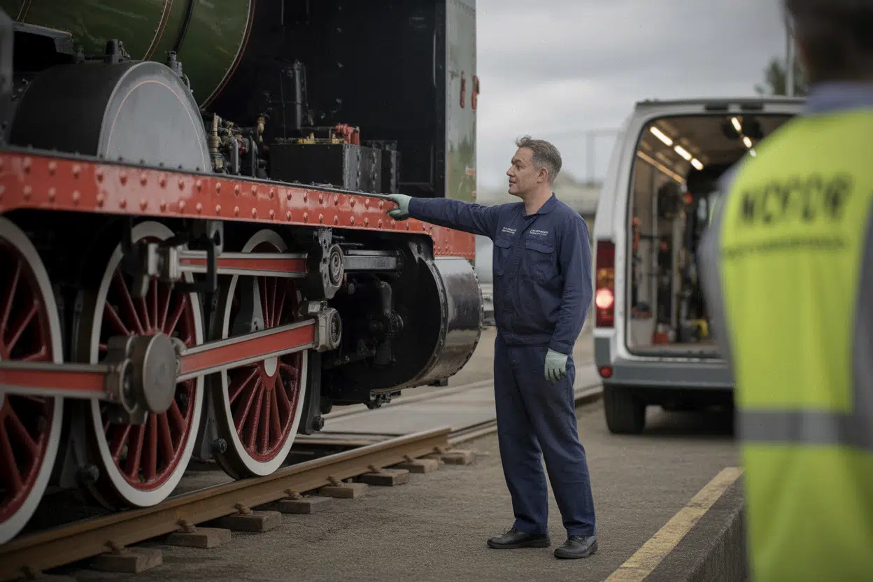 Visite du dépôt du Train des Mouettes pendant le patrimoine