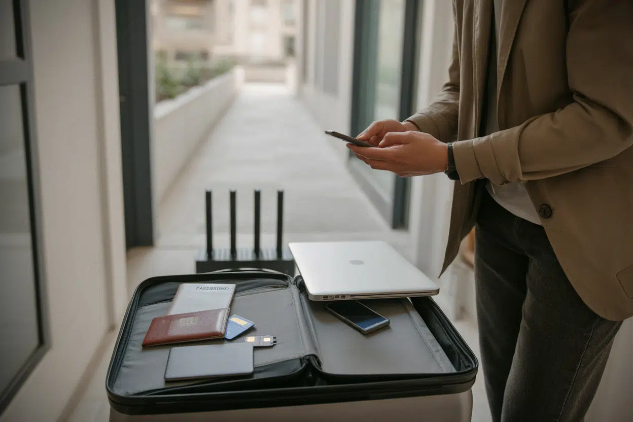 Préparation administrative et matériel avant départ en nomadisme digital