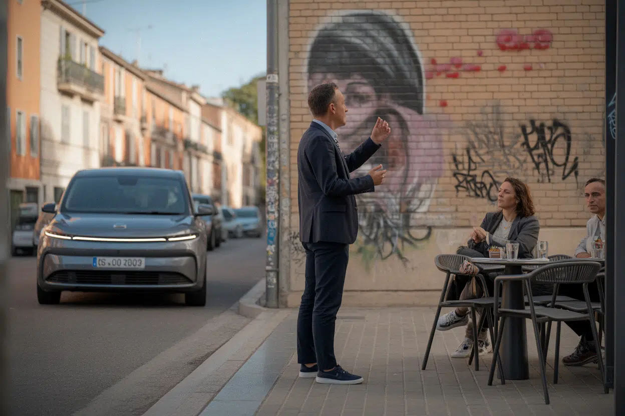Visite guidée à Lombez devant fresques et graffitis, groupe réduit