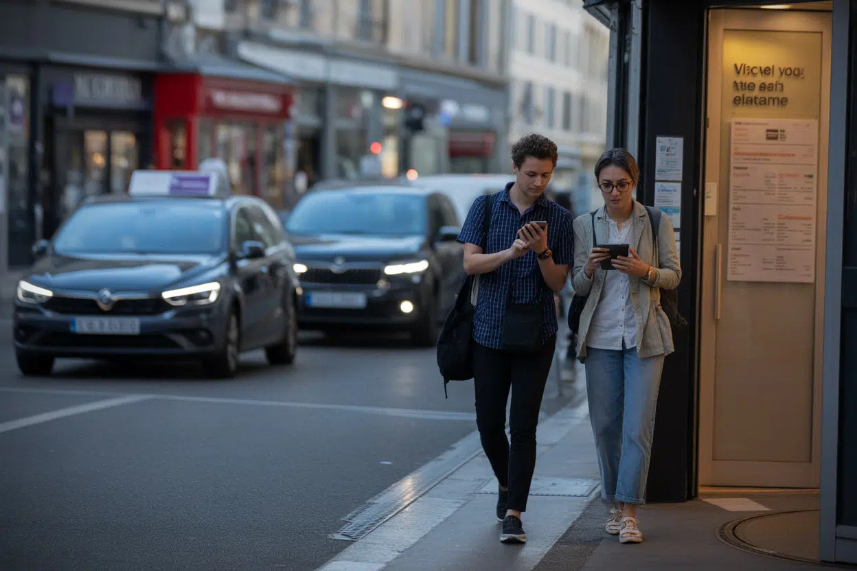 Spectateurs se rendant au Théâtre Le Guignol de Lyon en été
