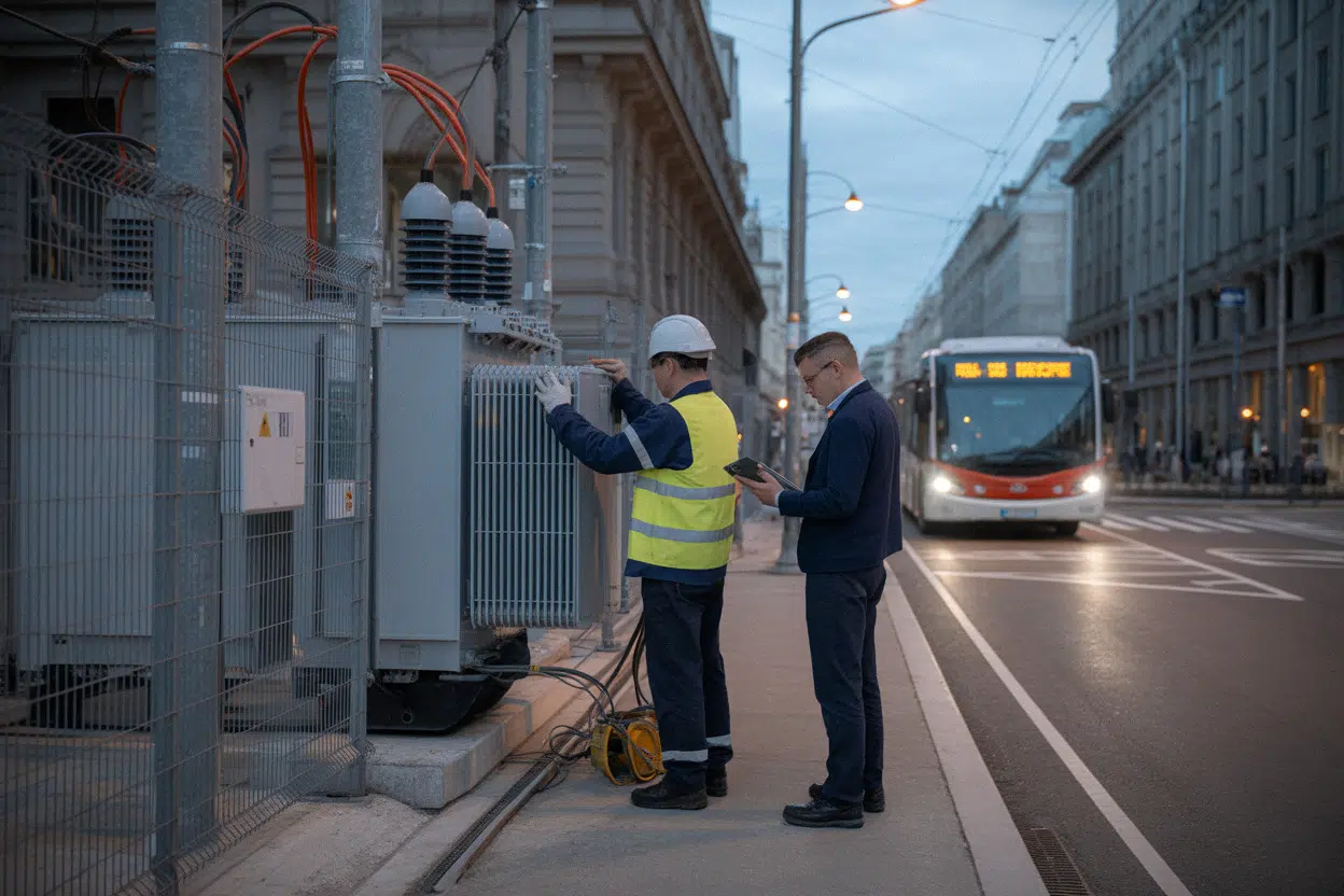 Travaux sur le réseau électrique urbain pour raccorder de nouveaux consommateurs