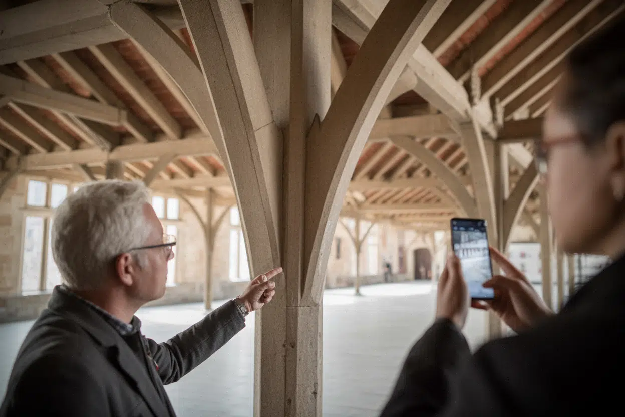 Visite guidée sous les halles du XVIe siècle à René
