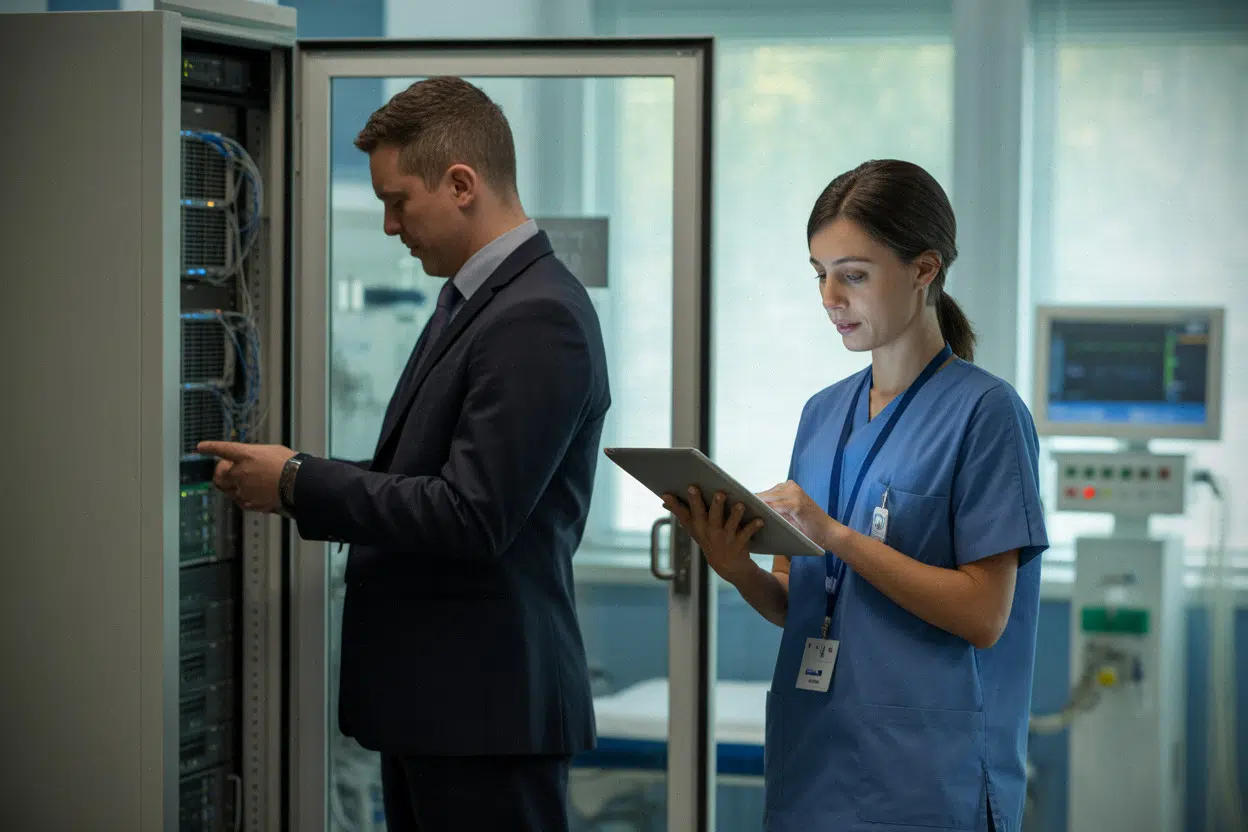 Cybersécurité hospitalière, équipes protègent systèmes et équipements critiques