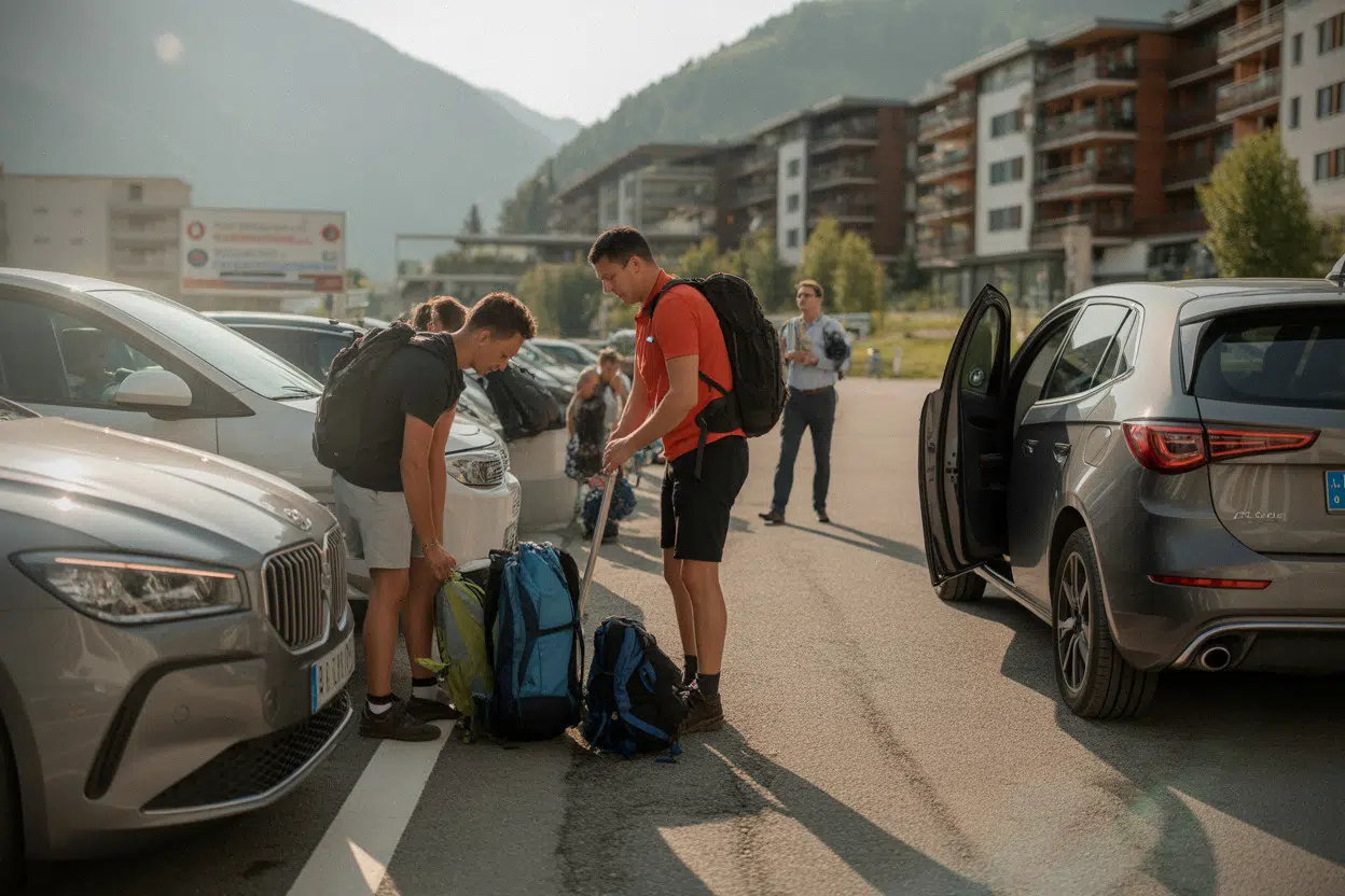Affluence estivale et stationnement à Cauterets lors d’une vague de chaleur