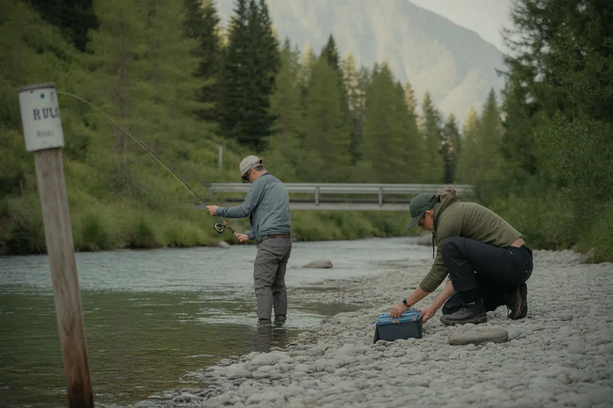 Pêche en rivière à Cauterets, activité estivale en montagne
