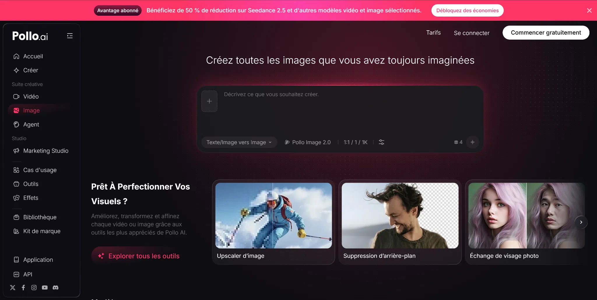 Pollo AI réunit de nombreux outils et modèles d’IA populaires