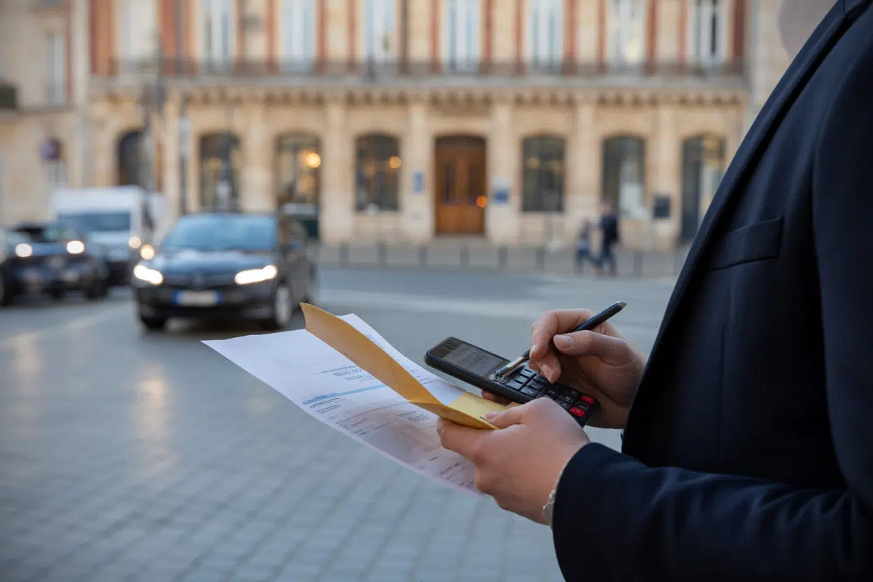 Contribuable devant mairie, hausse des impôts locaux en 2026