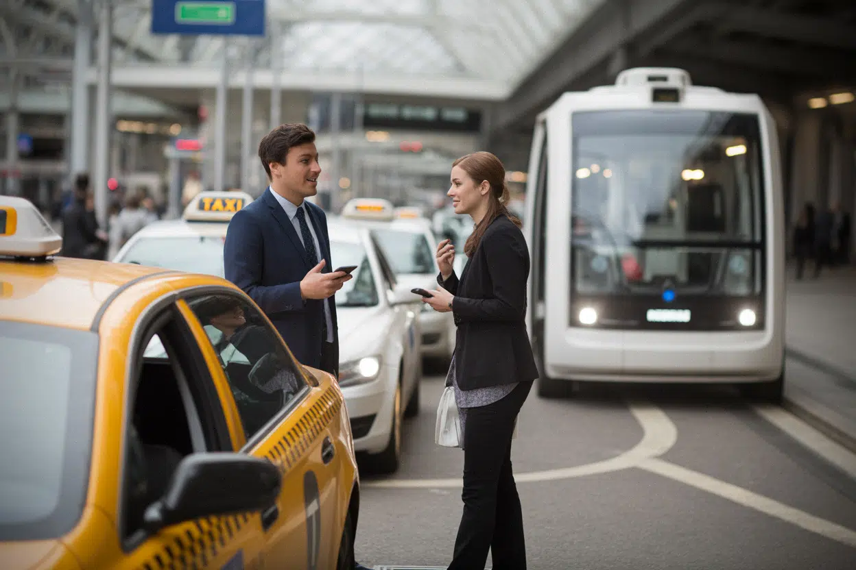 Chauffeurs de taxi face à l’arrivée des robotaxis