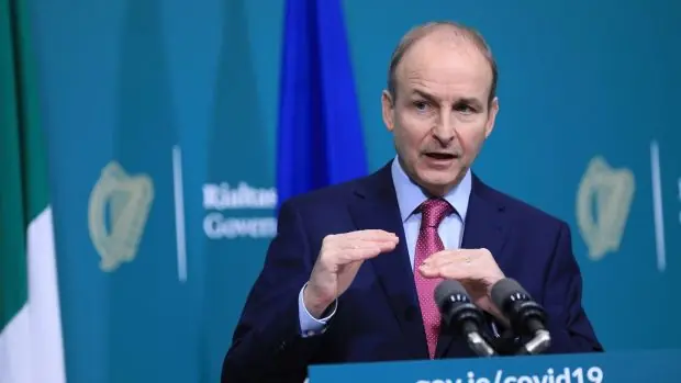 Taoiseach Micheál Martin. Photographie: Julien Behal / Piscine / AFP via Getty