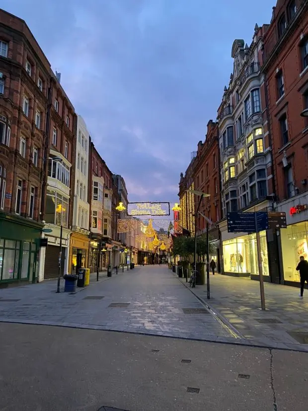 Une rue calme de Grafton le samedi matin. Photographie: Conor Pope