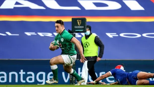 Rónan Kelleher a ramené l'Irlande dans le match avec un essai après être sorti du banc. Photo: Dan Sheridan / Inpho