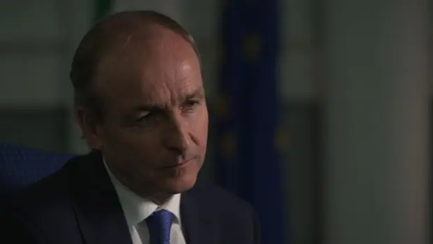 Micheál Martin dans une image du programme