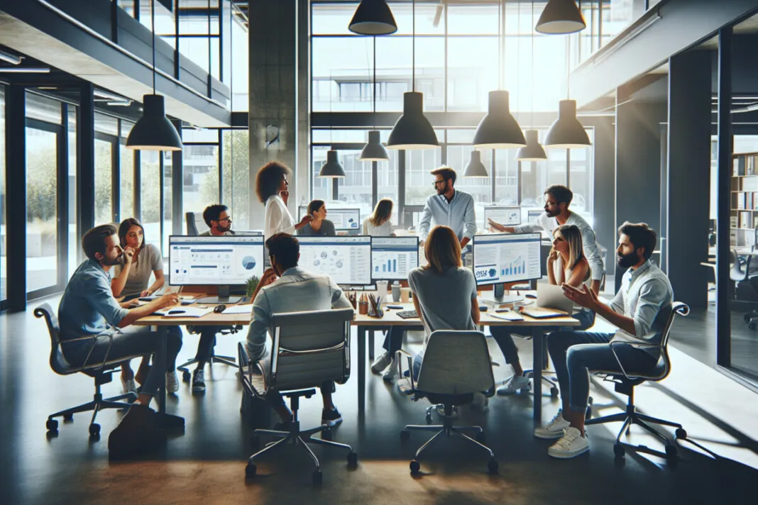 Agence de marketing numérique à Nantes discutant de stratégies SEO.