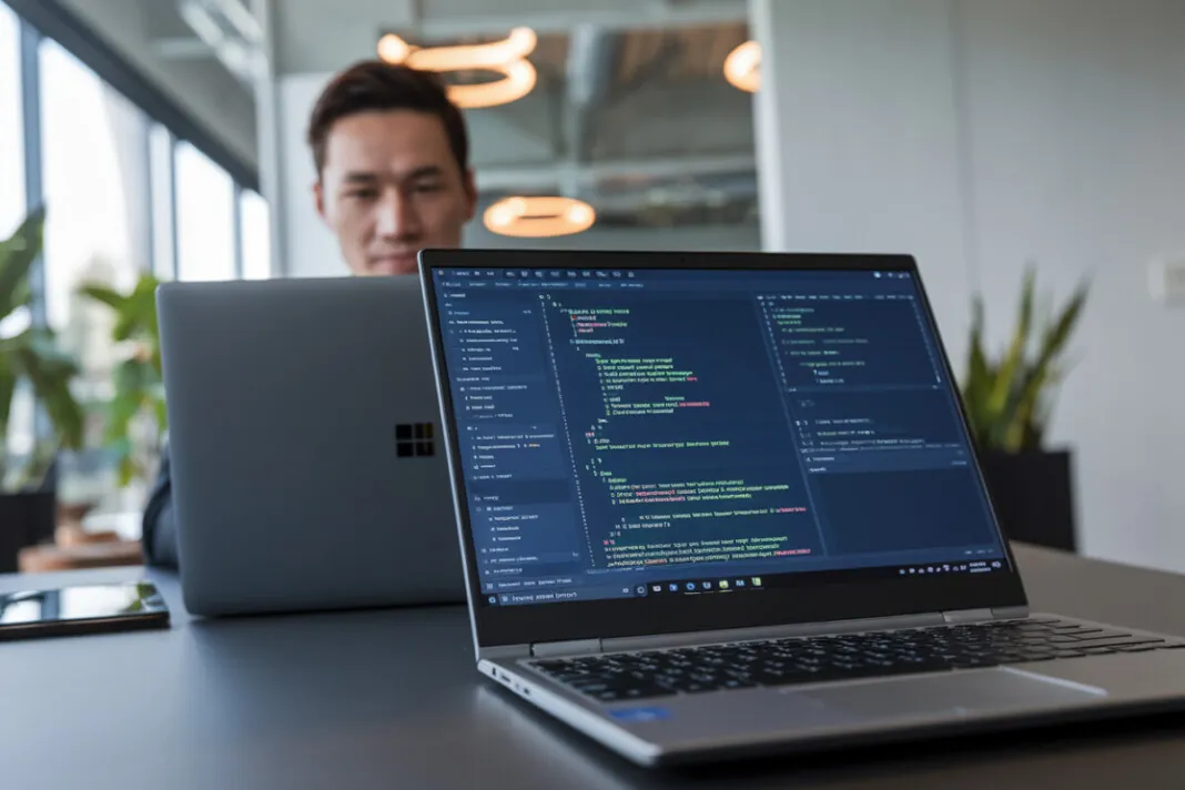 Développeur utilisant l'application Codex sur un ordinateur Windows