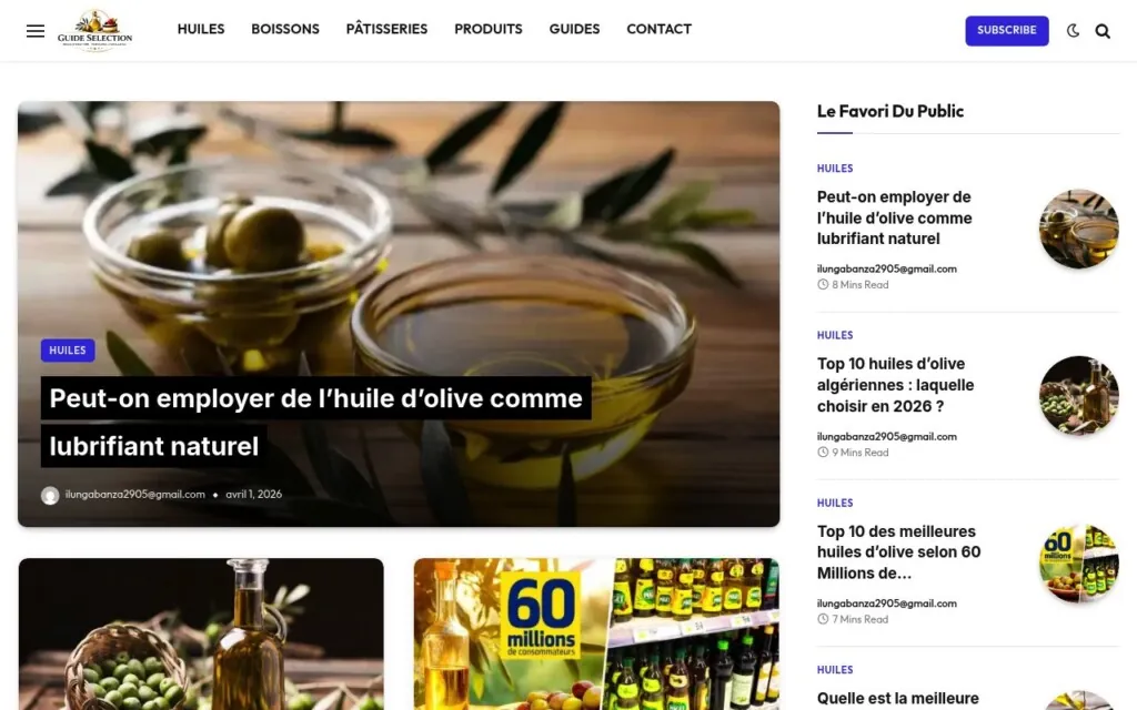 classement meilleur huile olive France