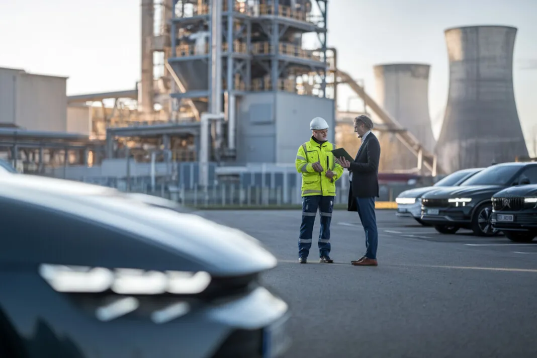 Un site industriel d’aluminium à Dunkerque au petit matin