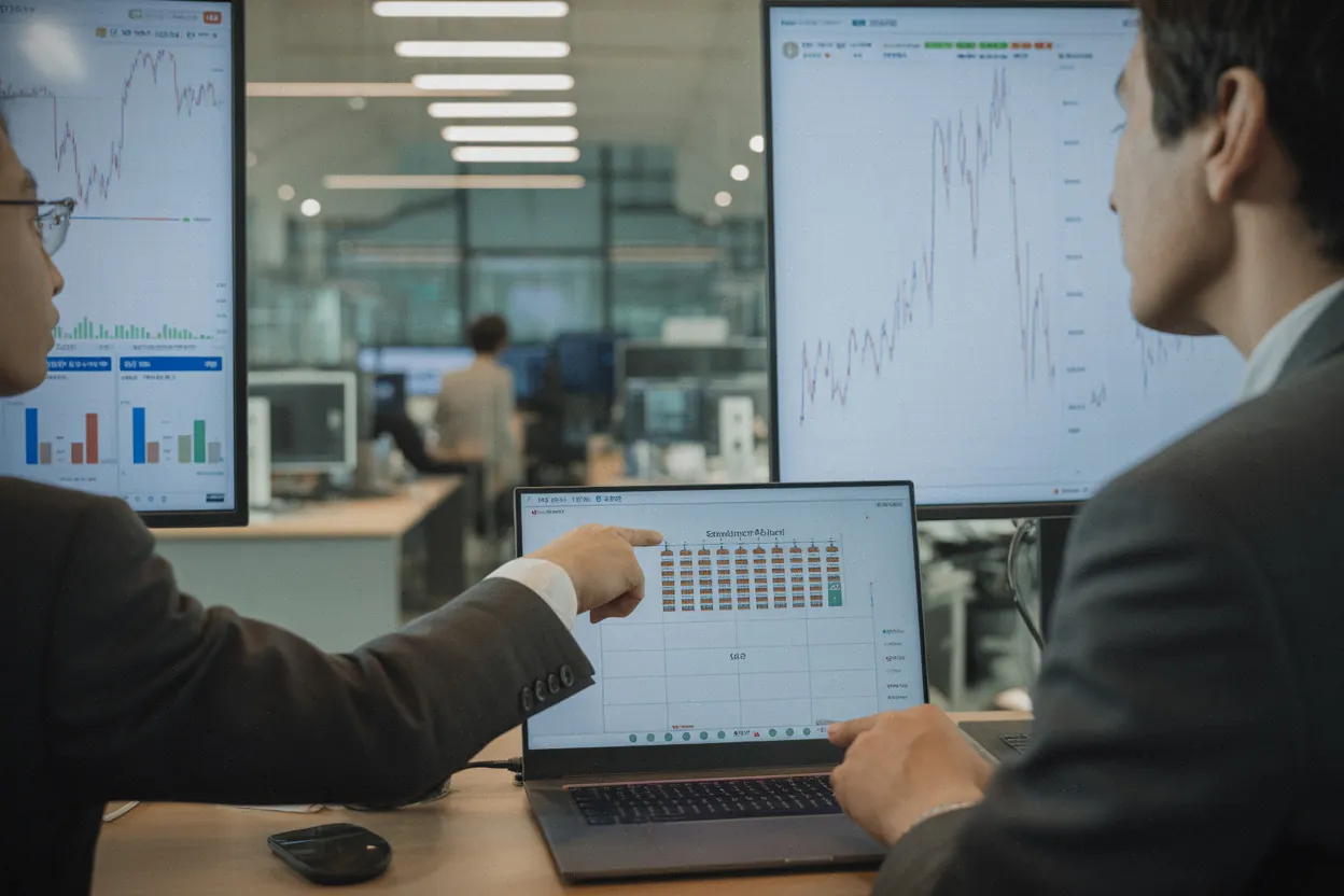 Investisseurs à Séoul suivant les valeurs Samsung et SK Hynix