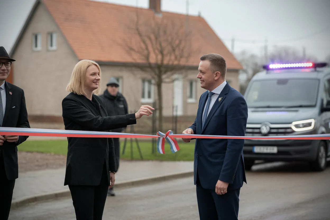 Inauguration de la maison Jagu à Senven-Léhart avec élus et habitants