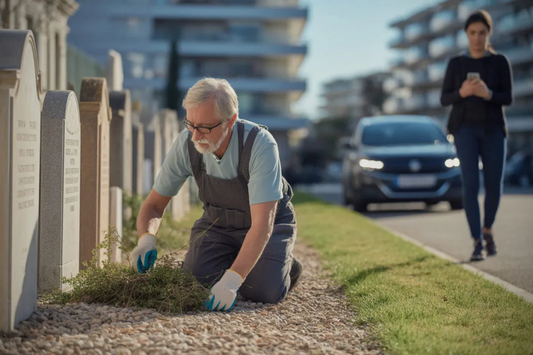 À la retraite, il entretient bénévolement un cimetière chaque jour, un engagement discret mais essentiel