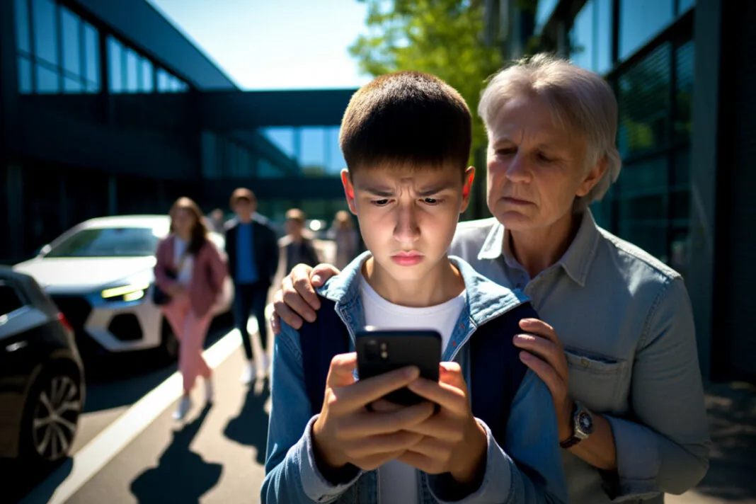 Un lycéen consulte ses résultats du bac 2026 sur smartphone