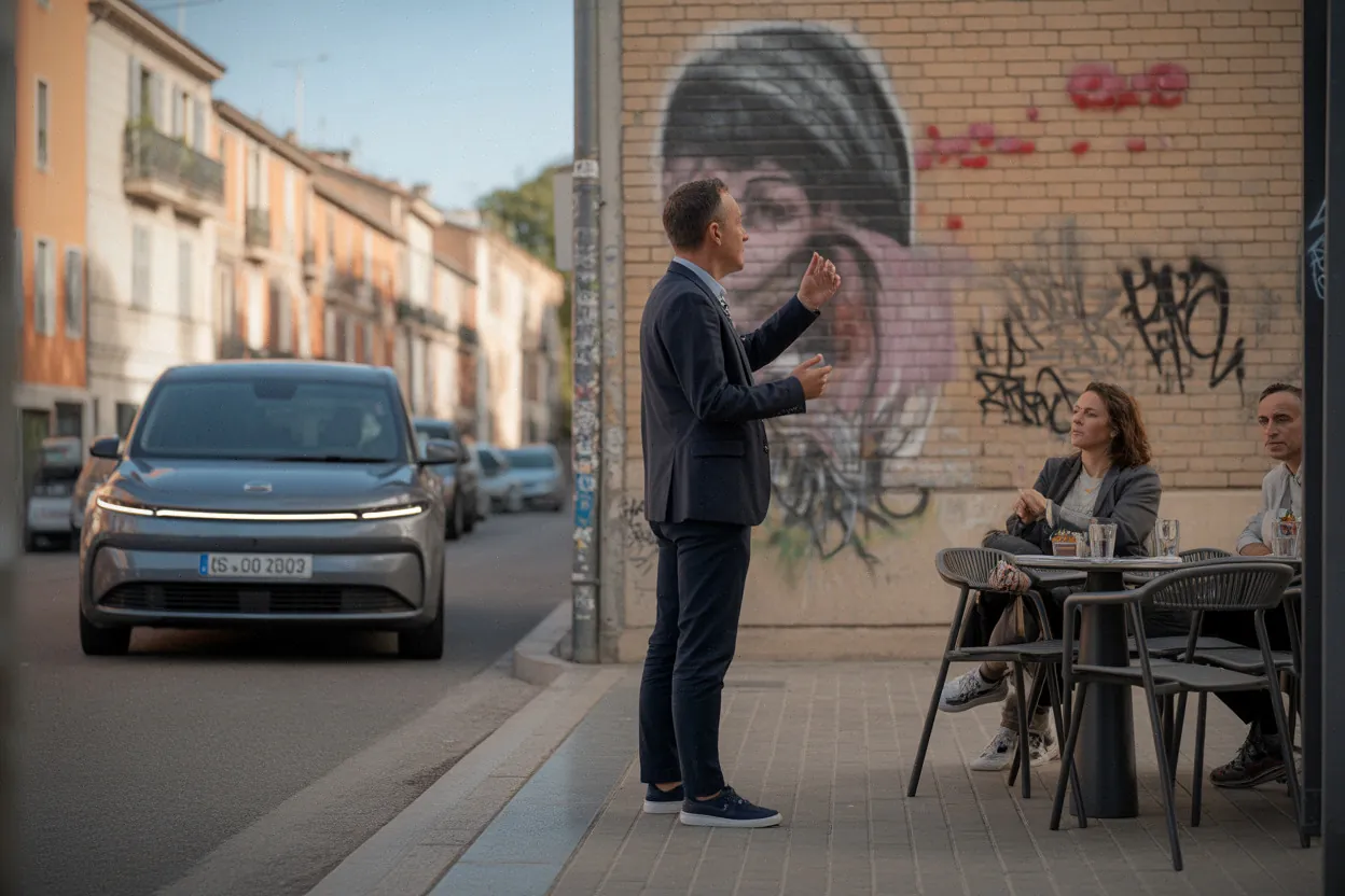 Visite guidée à Lombez devant fresques et graffitis, groupe réduit