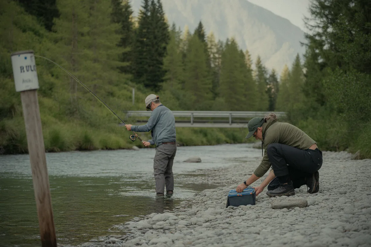 Pêche en rivière à Cauterets, activité estivale en montagne
