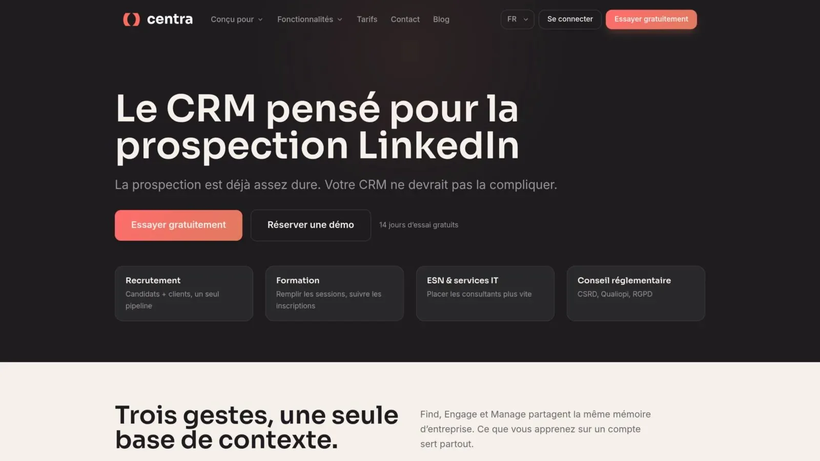 CRM prospection LinkedIn